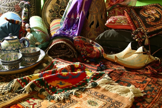 ウズベキスタンの東洋的（伝統的）バザール