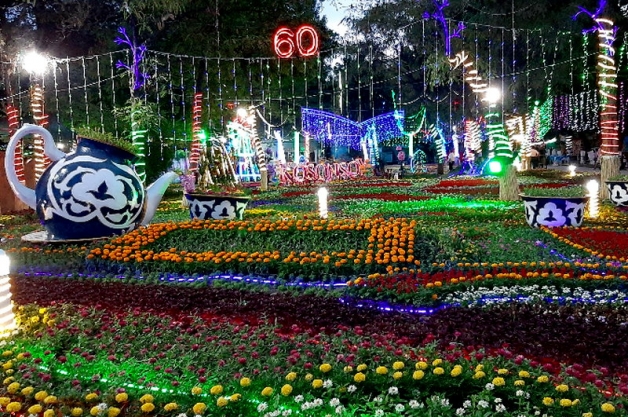 61e Festival international des fleurs, Namangan, parc Babur de la culture et des loisirs, parc 
